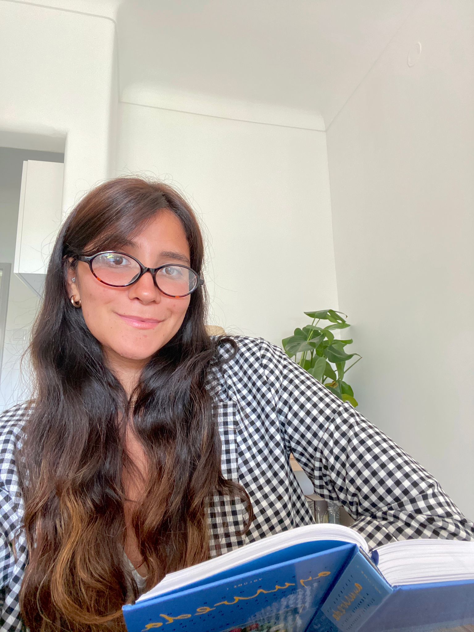 Giovanna Moreira in contemplative pose